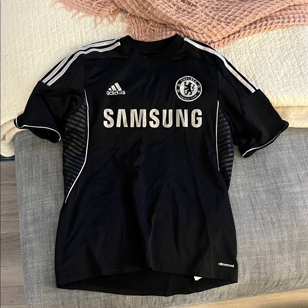 Adidas Black and White Men's Jersey